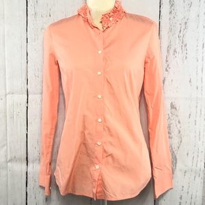 J.CREW LONG SLEEVE WOMEN PUMPKIN SHIRT SIZE S